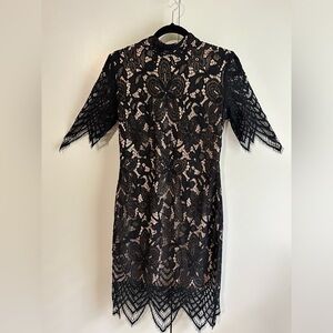Black lace dress